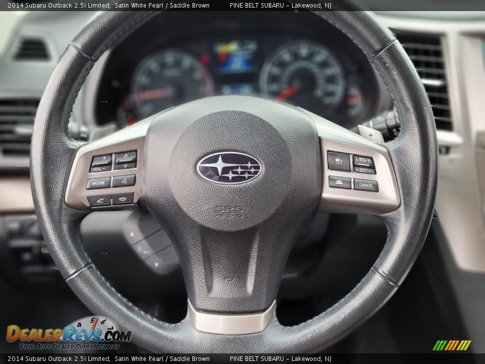 2014 Subaru Outback 2.5i Limited Steering Wheel Photo #12