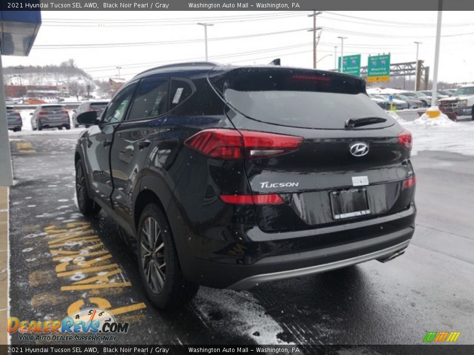 2021 Hyundai Tucson SEL AWD Black Noir Pearl / Gray Photo #3