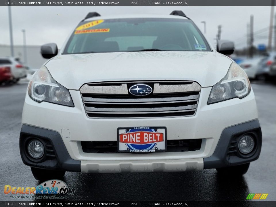 2014 Subaru Outback 2.5i Limited Satin White Pearl / Saddle Brown Photo #13