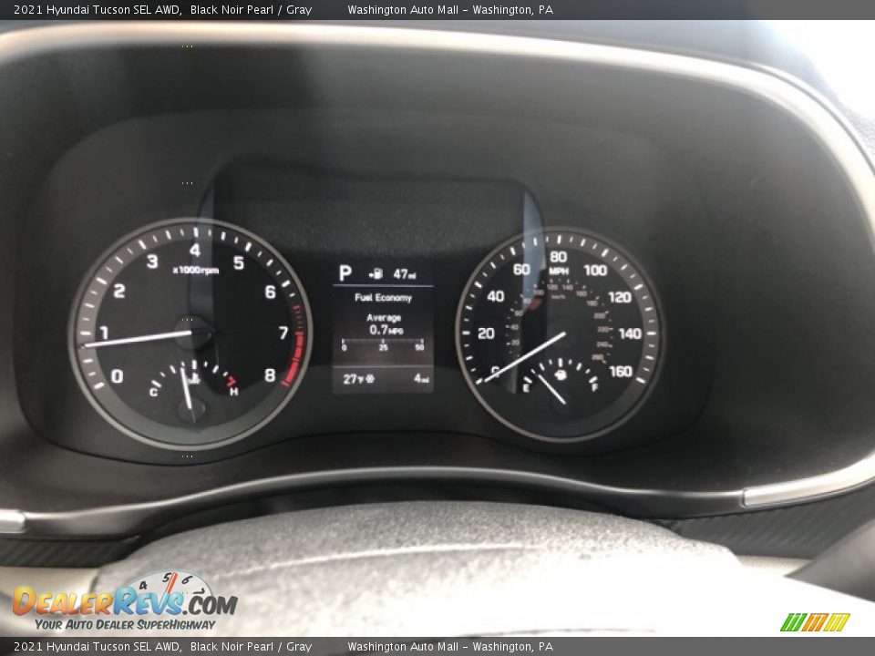 2021 Hyundai Tucson SEL AWD Black Noir Pearl / Gray Photo #5