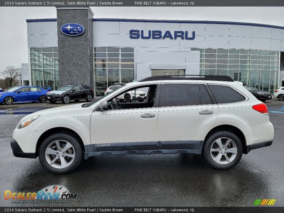 Satin White Pearl 2014 Subaru Outback 2.5i Limited Photo #16