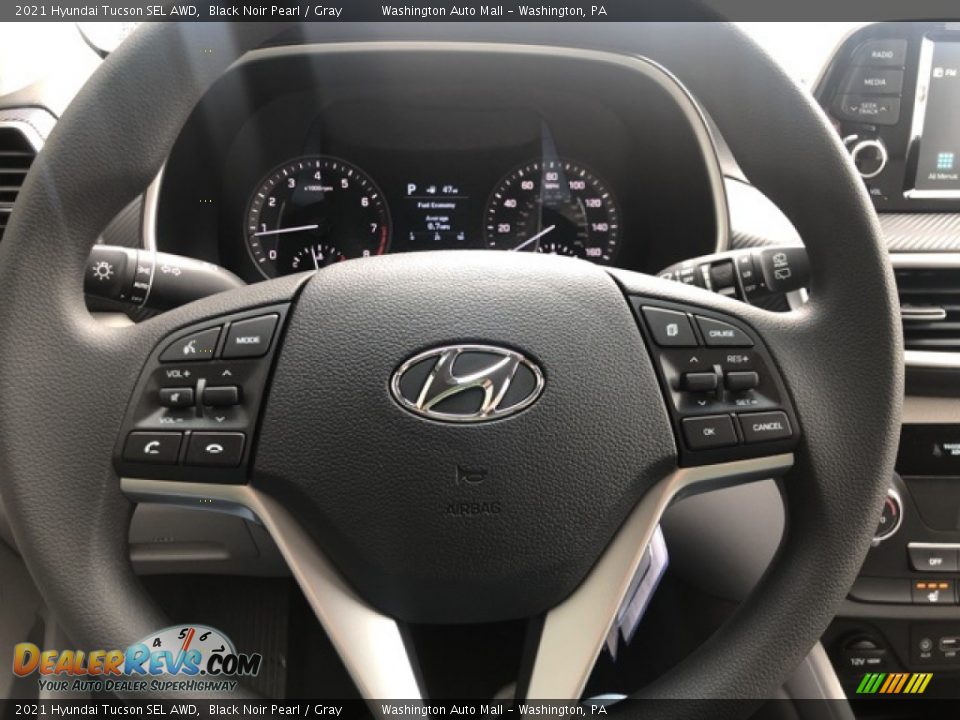 2021 Hyundai Tucson SEL AWD Black Noir Pearl / Gray Photo #10