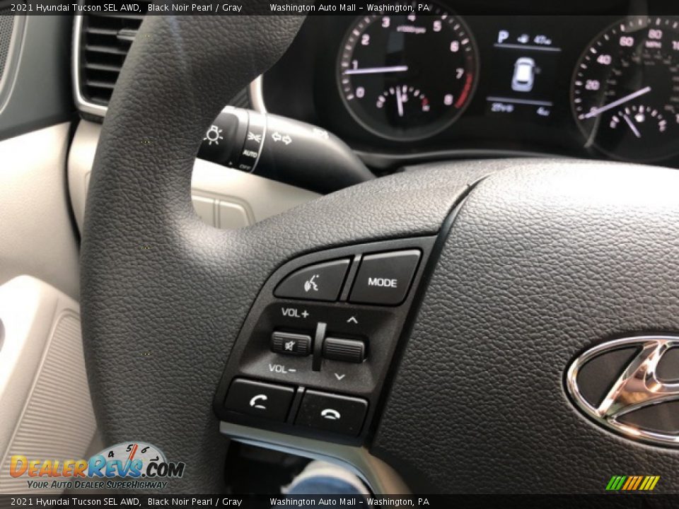 2021 Hyundai Tucson SEL AWD Black Noir Pearl / Gray Photo #11