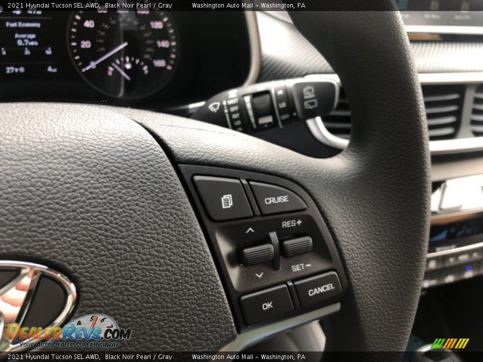 2021 Hyundai Tucson SEL AWD Black Noir Pearl / Gray Photo #12