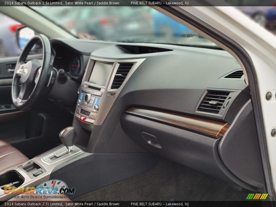 2014 Subaru Outback 2.5i Limited Satin White Pearl / Saddle Brown Photo #23