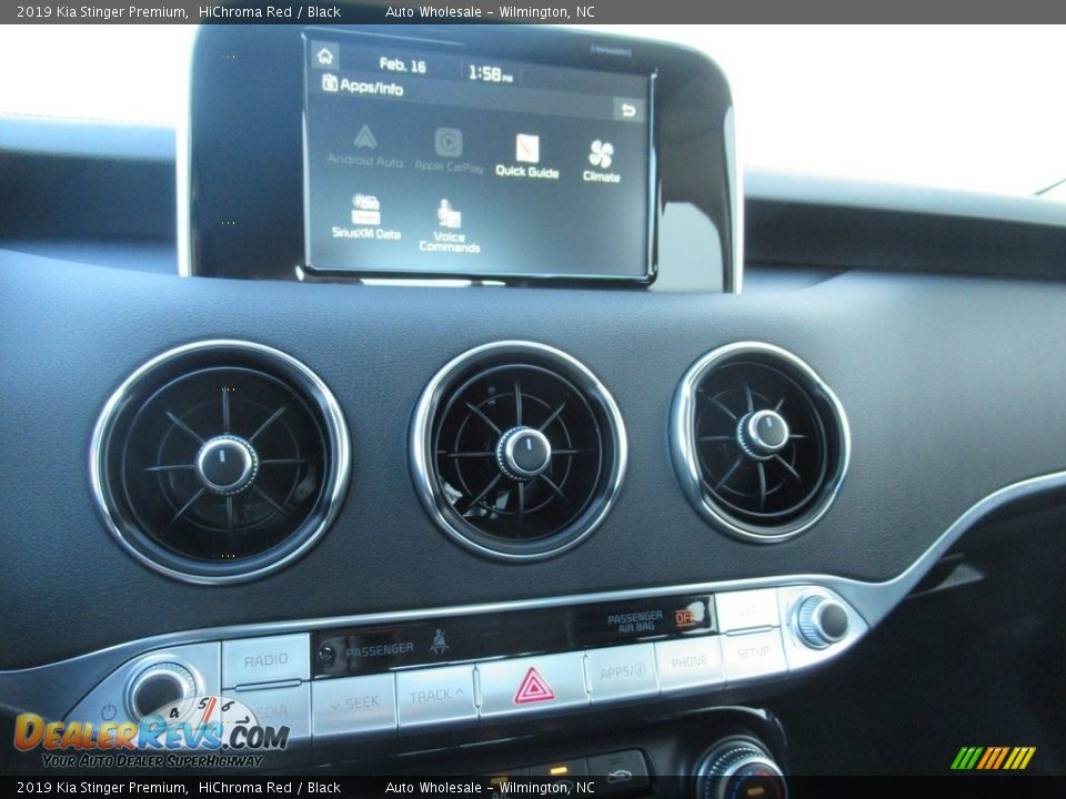 2019 Kia Stinger Premium HiChroma Red / Black Photo #17