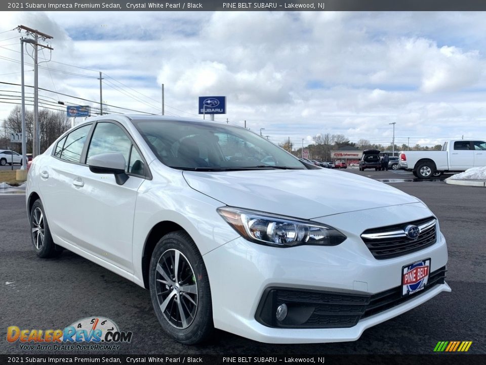 2021 Subaru Impreza Premium Sedan Crystal White Pearl / Black Photo #1