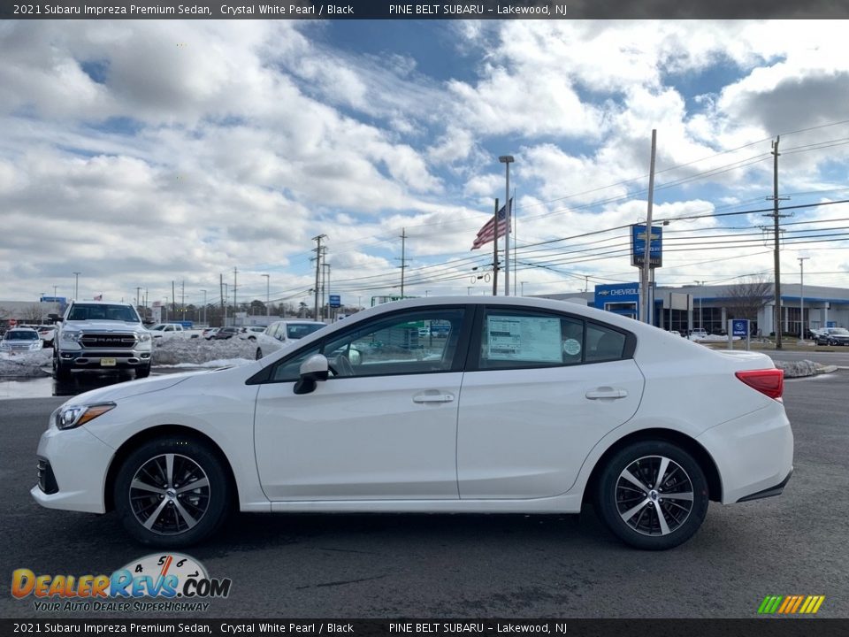 2021 Subaru Impreza Premium Sedan Crystal White Pearl / Black Photo #4