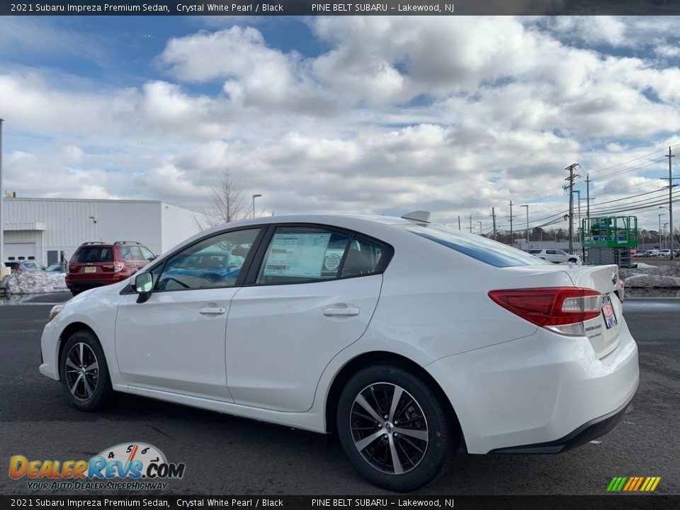 2021 Subaru Impreza Premium Sedan Crystal White Pearl / Black Photo #6