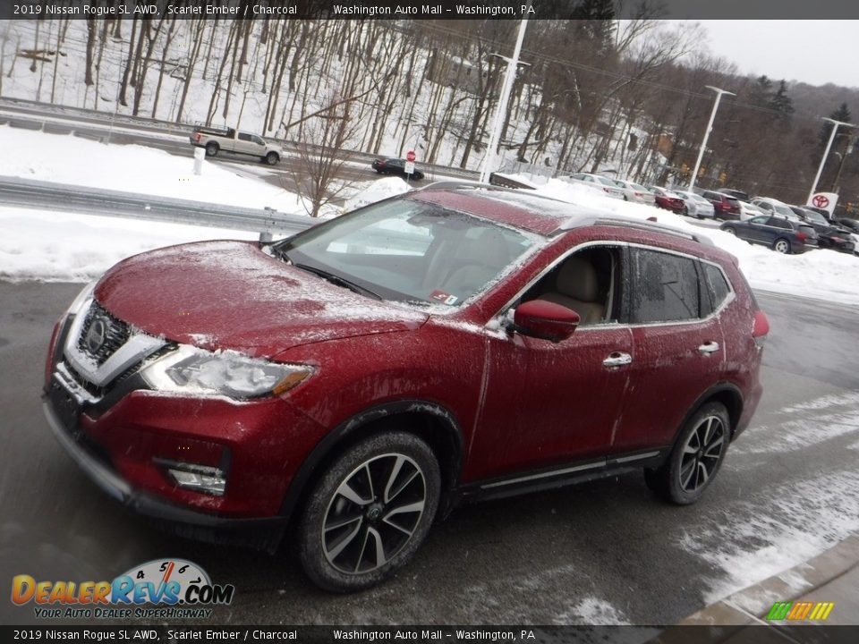 2019 Nissan Rogue SL AWD Scarlet Ember / Charcoal Photo #9