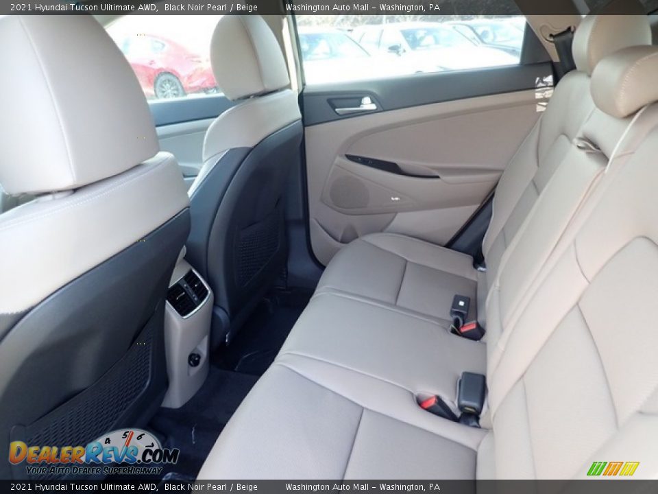 2021 Hyundai Tucson Ulitimate AWD Black Noir Pearl / Beige Photo #7