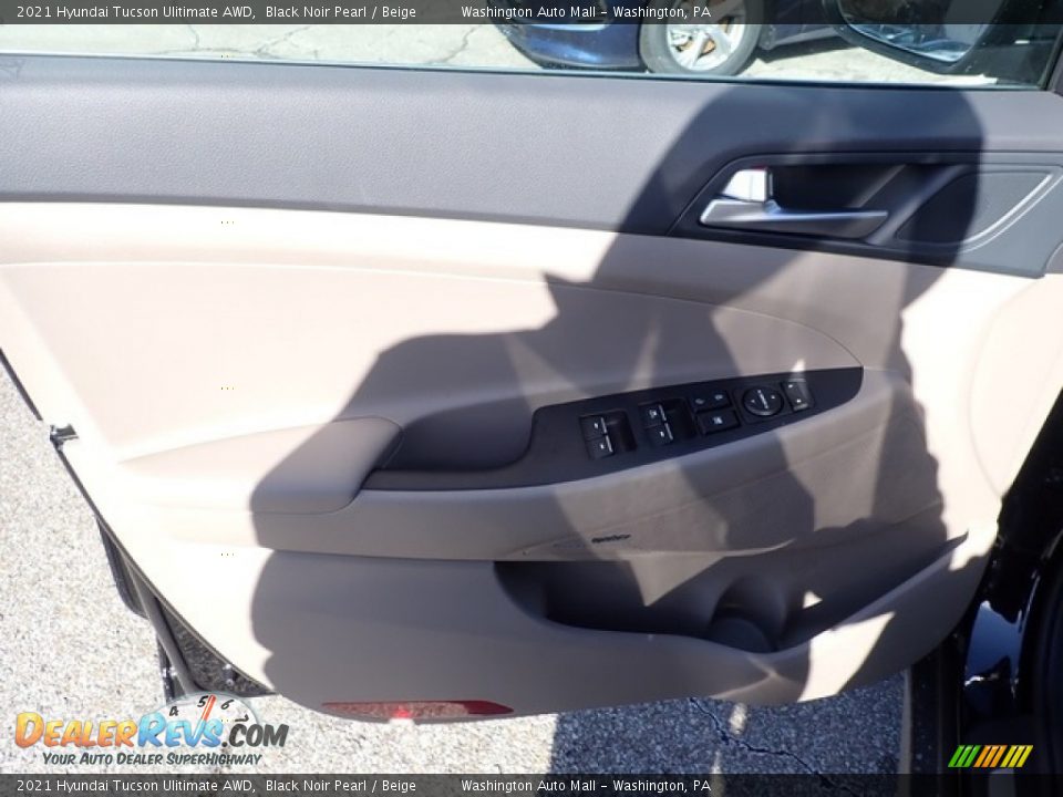 2021 Hyundai Tucson Ulitimate AWD Black Noir Pearl / Beige Photo #10