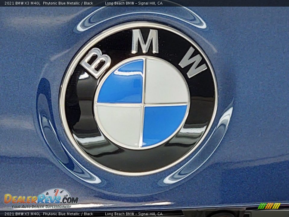 2021 BMW X3 M40i Phytonic Blue Metallic / Black Photo #21
