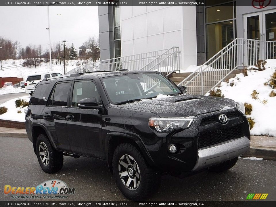 2018 Toyota 4Runner TRD Off-Road 4x4 Midnight Black Metallic / Black Photo #1