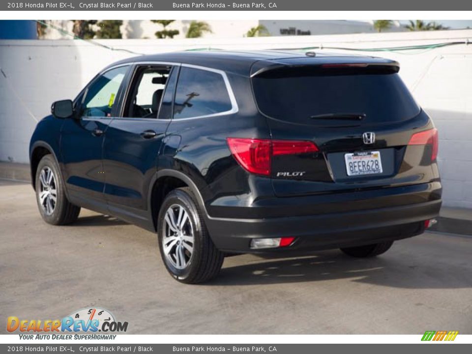 2018 Honda Pilot EX-L Crystal Black Pearl / Black Photo #2