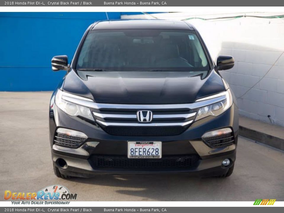 2018 Honda Pilot EX-L Crystal Black Pearl / Black Photo #7