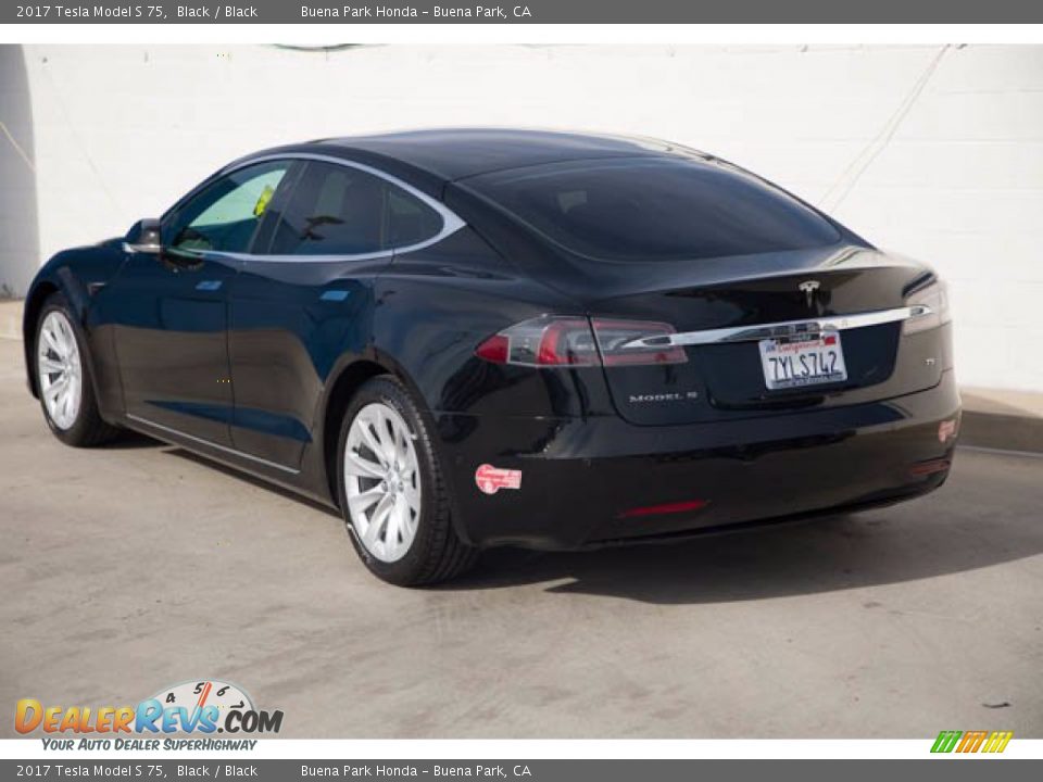 2017 Tesla Model S 75 Black / Black Photo #2