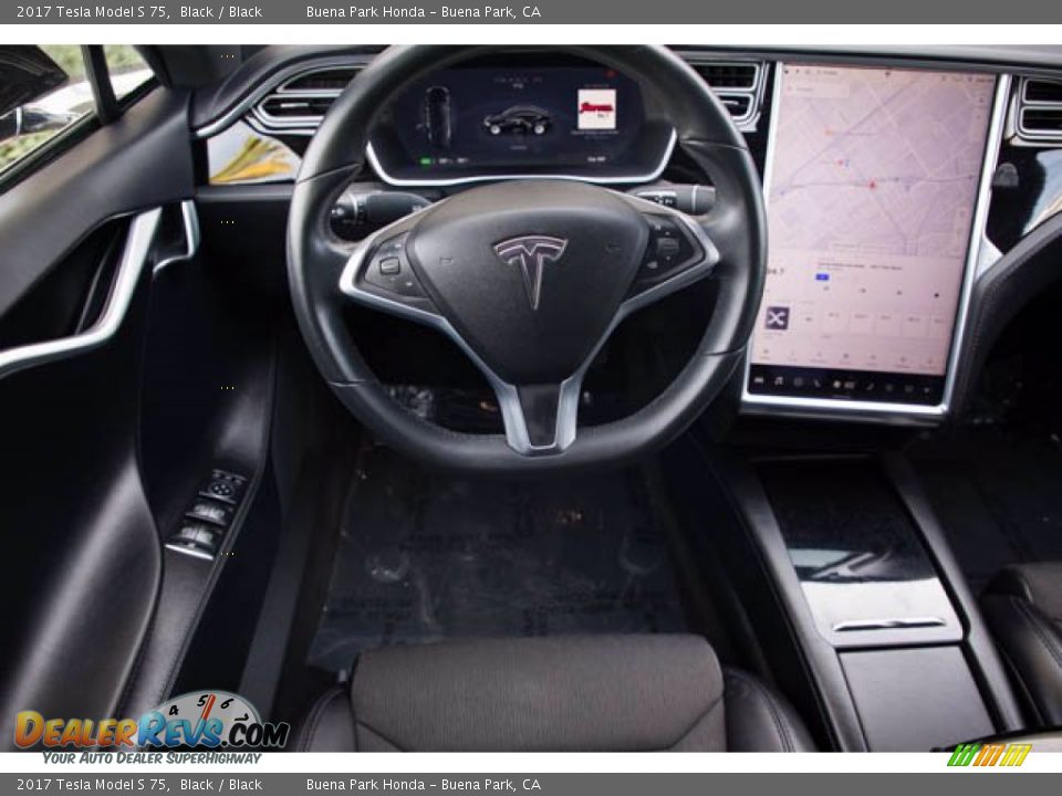 2017 Tesla Model S 75 Black / Black Photo #5