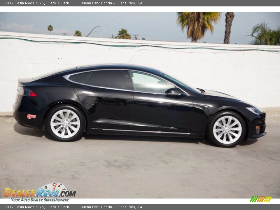 2017 Tesla Model S 75 Black / Black Photo #12