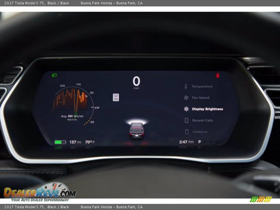 2017 Tesla Model S 75 Black / Black Photo #23