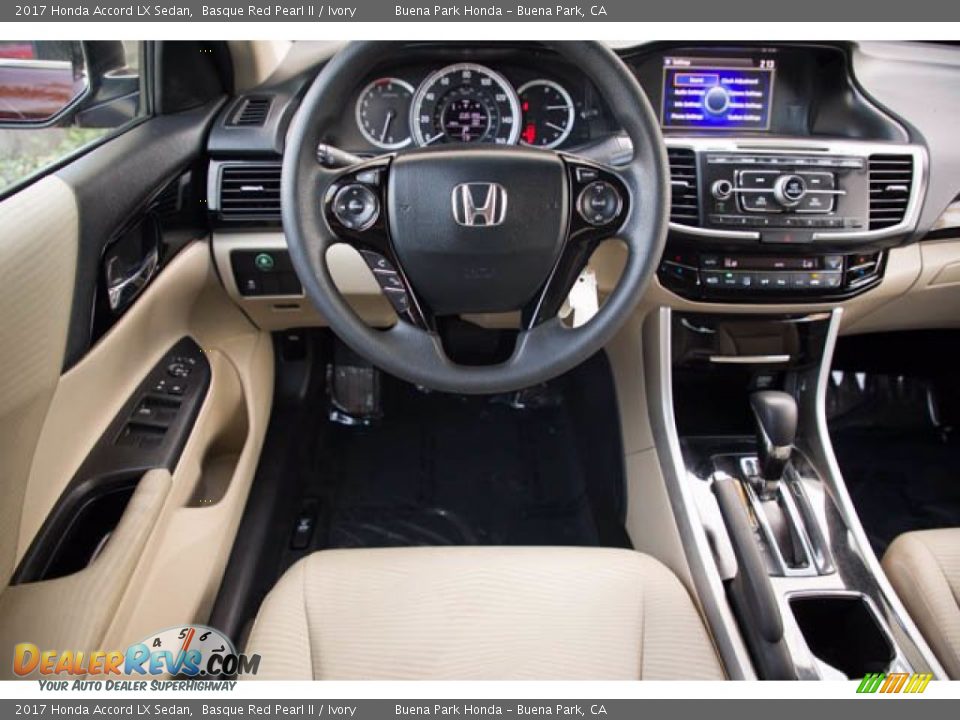 2017 Honda Accord LX Sedan Basque Red Pearl II / Ivory Photo #5