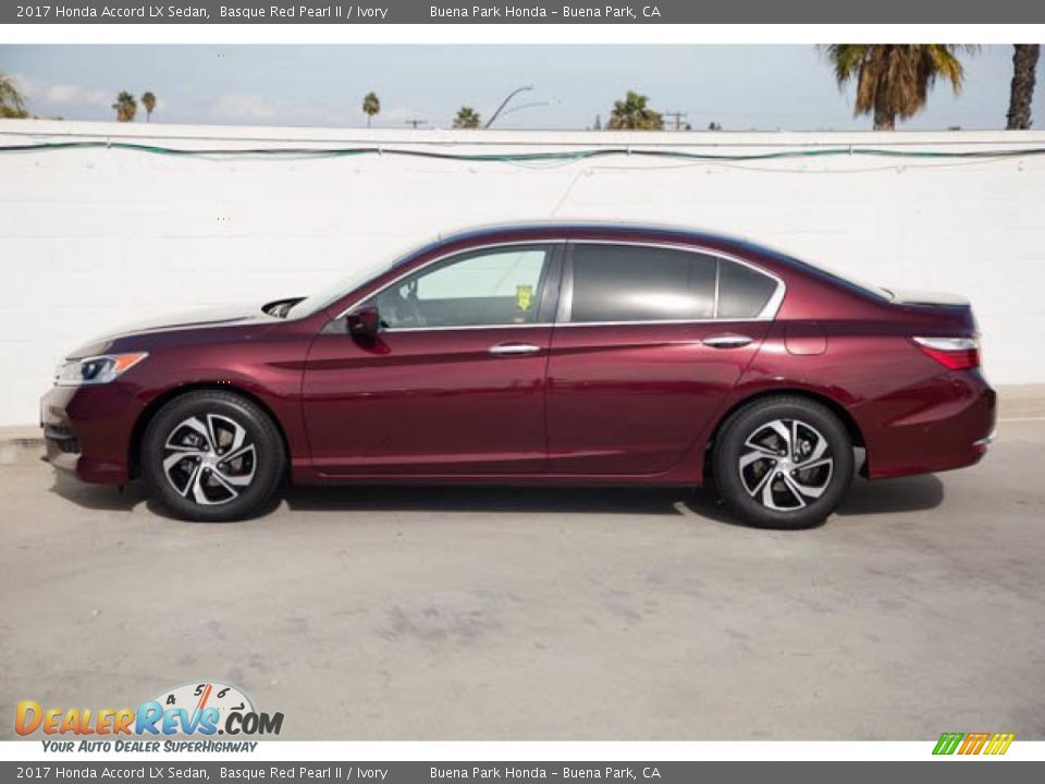 2017 Honda Accord LX Sedan Basque Red Pearl II / Ivory Photo #8