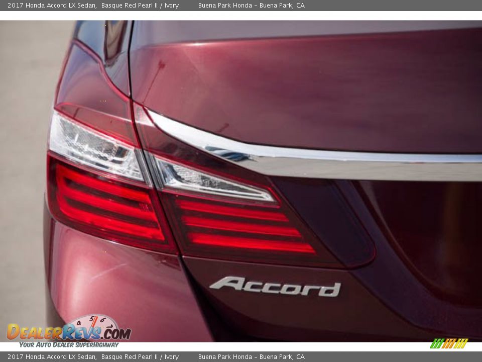 2017 Honda Accord LX Sedan Basque Red Pearl II / Ivory Photo #10