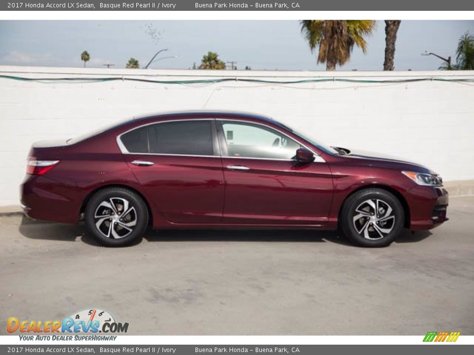 2017 Honda Accord LX Sedan Basque Red Pearl II / Ivory Photo #12