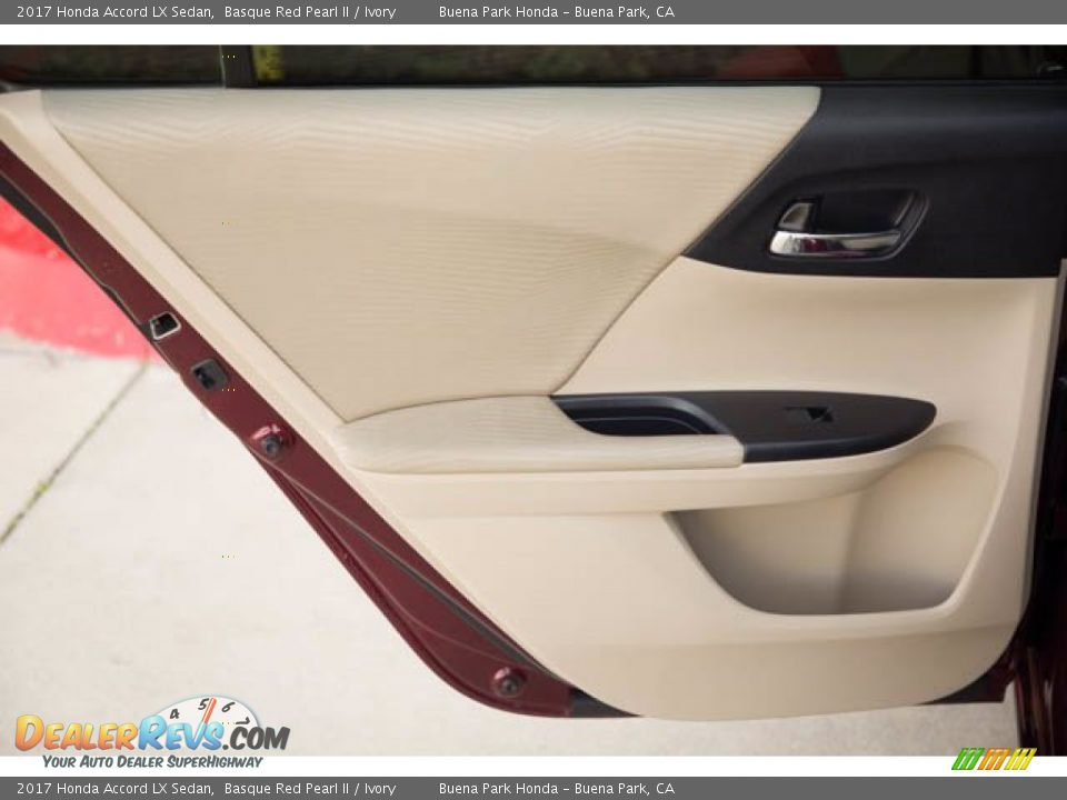 2017 Honda Accord LX Sedan Basque Red Pearl II / Ivory Photo #27