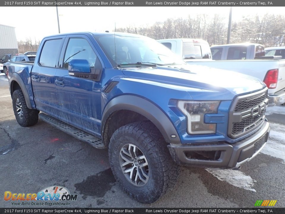 2017 Ford F150 SVT Raptor SuperCrew 4x4 Lightning Blue / Raptor Black Photo #2