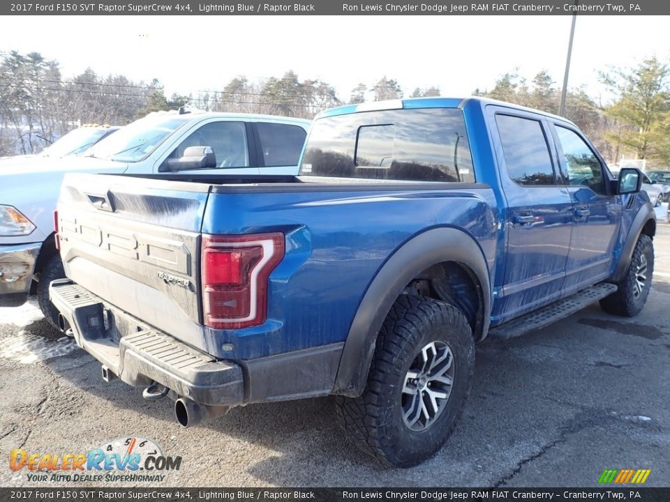 2017 Ford F150 SVT Raptor SuperCrew 4x4 Lightning Blue / Raptor Black Photo #3