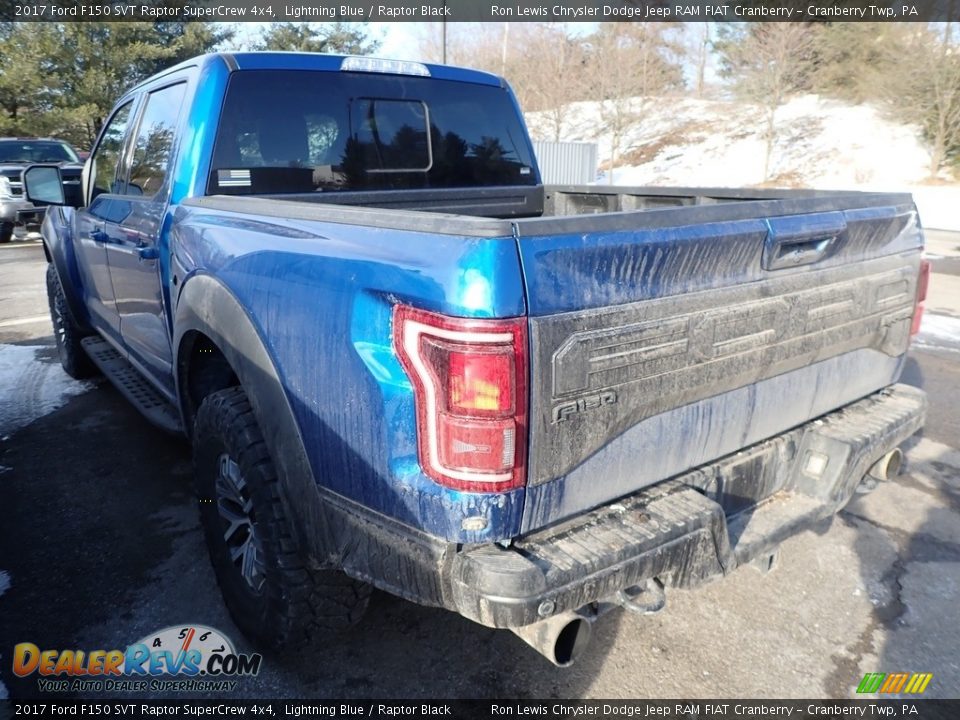 2017 Ford F150 SVT Raptor SuperCrew 4x4 Lightning Blue / Raptor Black Photo #4