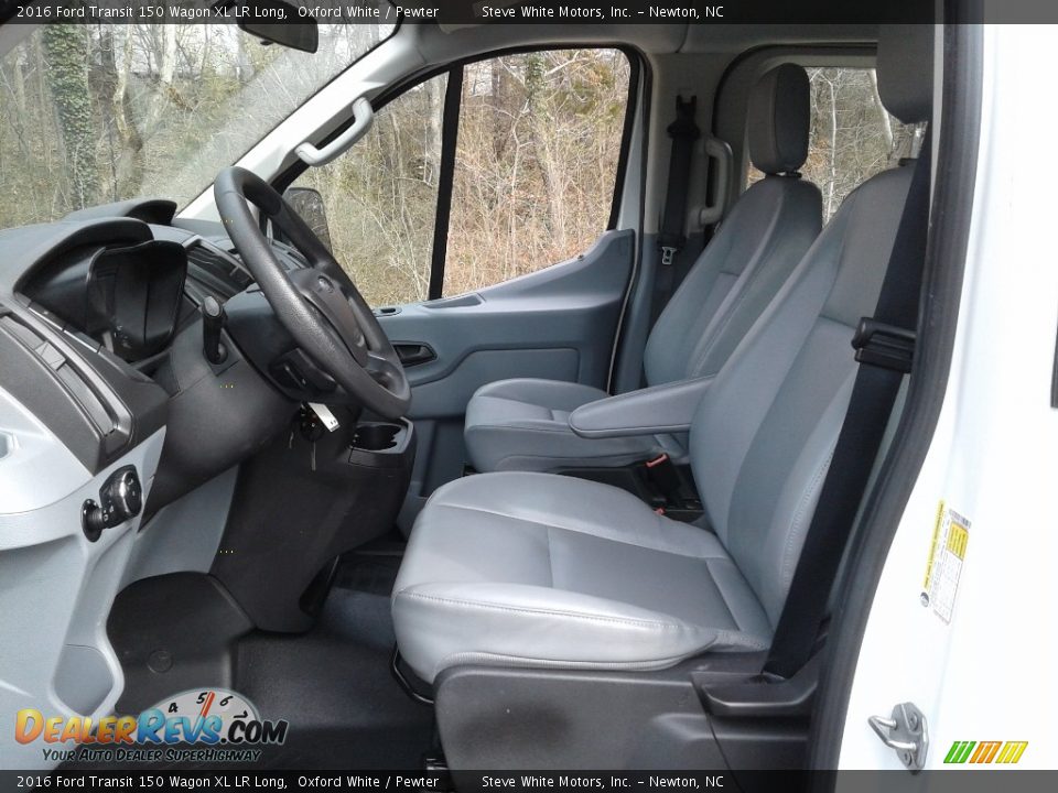 Pewter Interior - 2016 Ford Transit 150 Wagon XL LR Long Photo #11