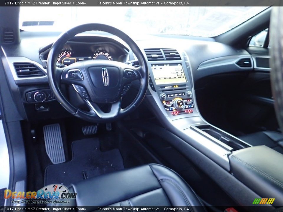 Ebony Interior - 2017 Lincoln MKZ Premier Photo #18