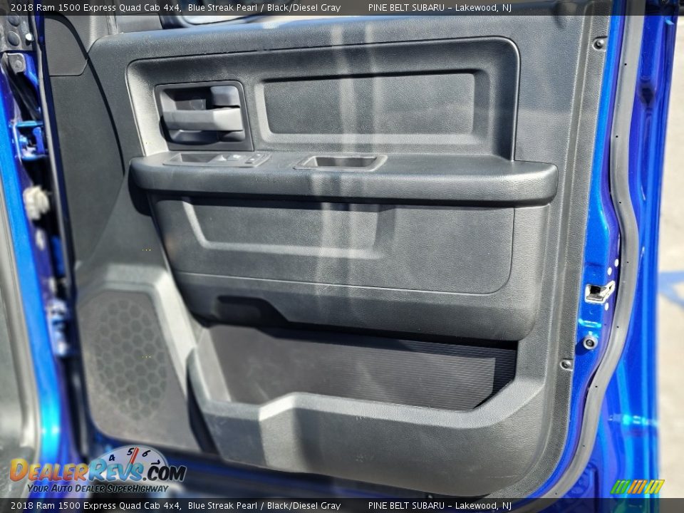 2018 Ram 1500 Express Quad Cab 4x4 Blue Streak Pearl / Black/Diesel Gray Photo #22