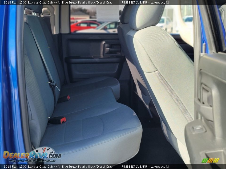 2018 Ram 1500 Express Quad Cab 4x4 Blue Streak Pearl / Black/Diesel Gray Photo #25