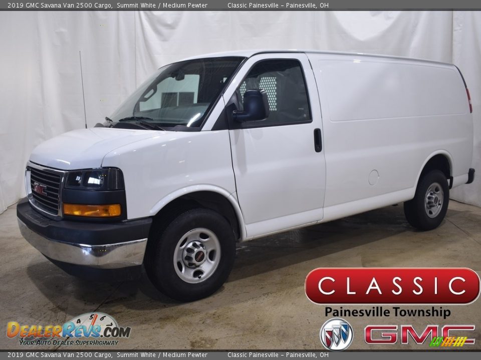 2019 GMC Savana Van 2500 Cargo Summit White / Medium Pewter Photo #1