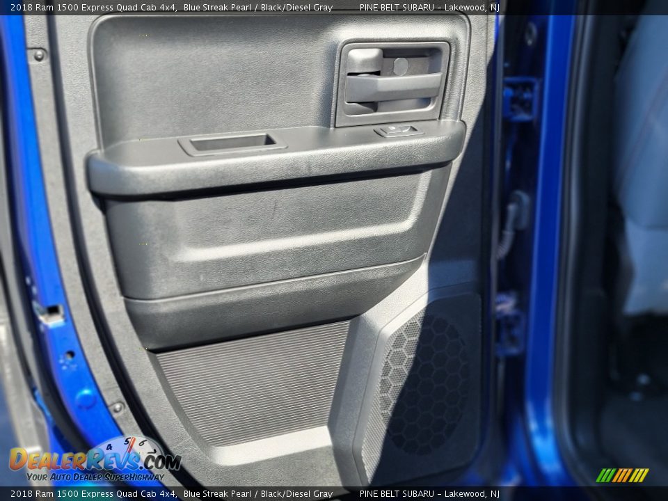 2018 Ram 1500 Express Quad Cab 4x4 Blue Streak Pearl / Black/Diesel Gray Photo #29