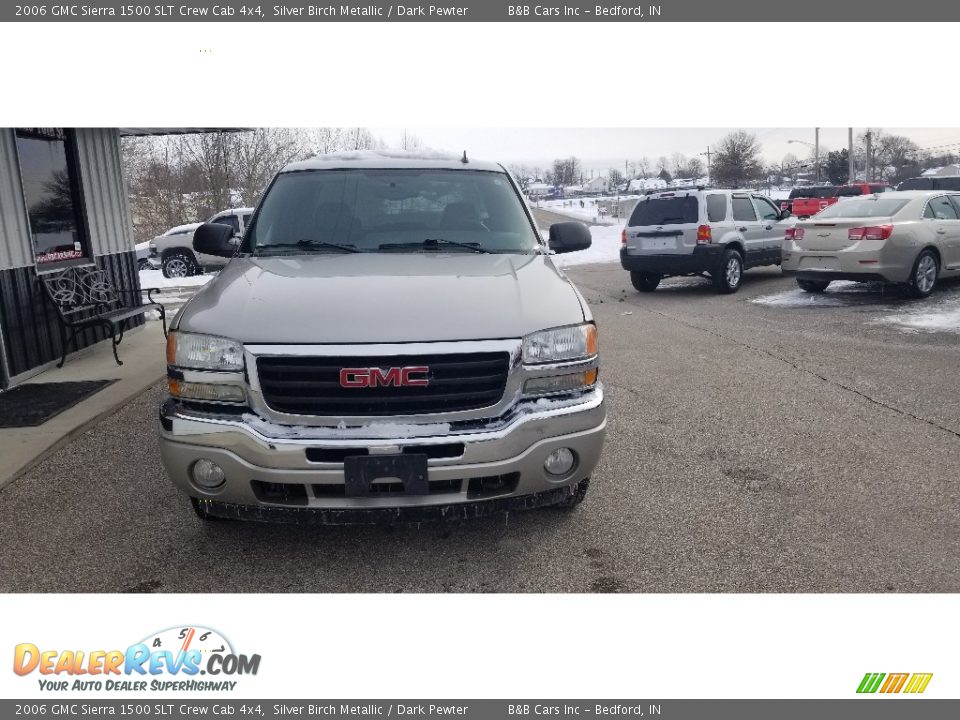 2006 GMC Sierra 1500 SLT Crew Cab 4x4 Silver Birch Metallic / Dark Pewter Photo #3