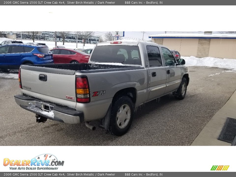 2006 GMC Sierra 1500 SLT Crew Cab 4x4 Silver Birch Metallic / Dark Pewter Photo #7