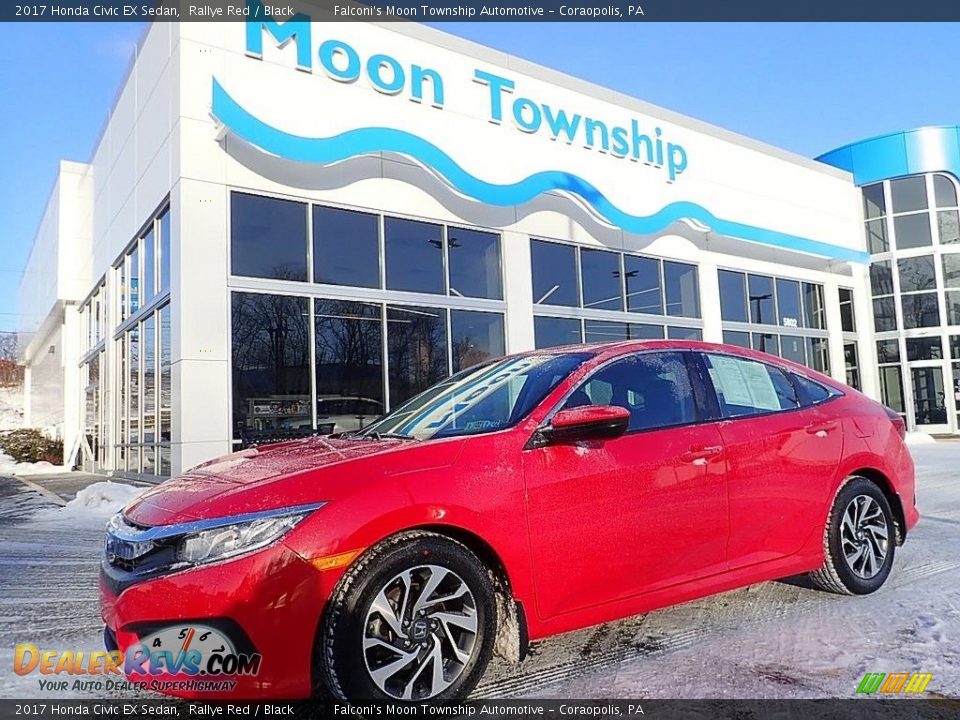 2017 Honda Civic EX Sedan Rallye Red / Black Photo #1