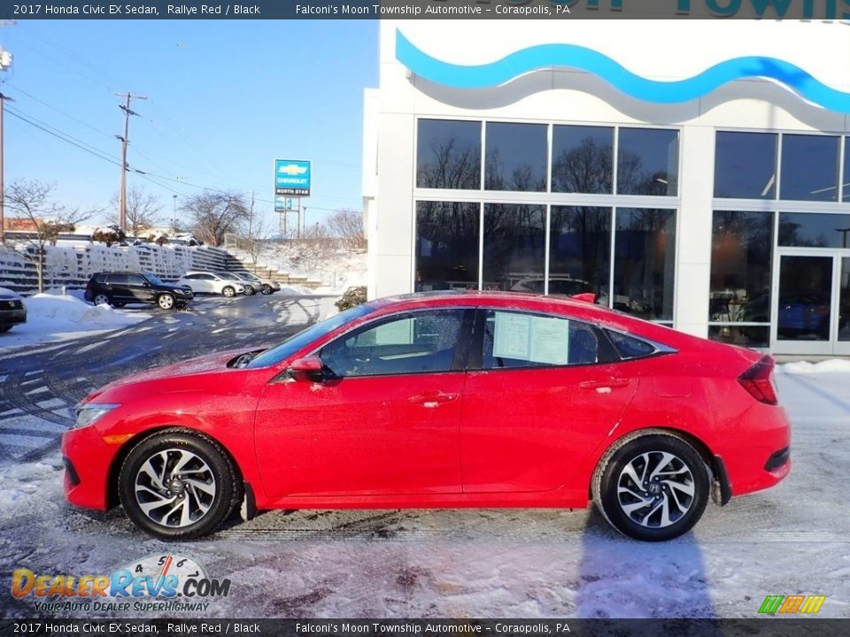 2017 Honda Civic EX Sedan Rallye Red / Black Photo #2