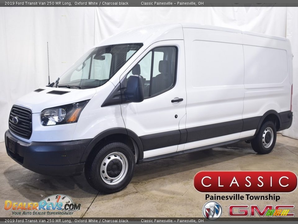 2019 Ford Transit Van 250 MR Long Oxford White / Charcoal black Photo #1