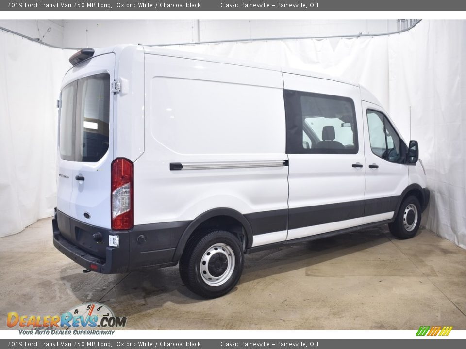 2019 Ford Transit Van 250 MR Long Oxford White / Charcoal black Photo #2