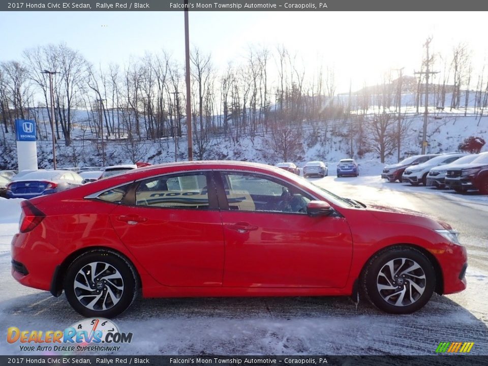 2017 Honda Civic EX Sedan Rallye Red / Black Photo #7