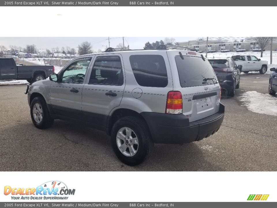 2005 Ford Escape XLT V6 Silver Metallic / Medium/Dark Flint Grey Photo #6