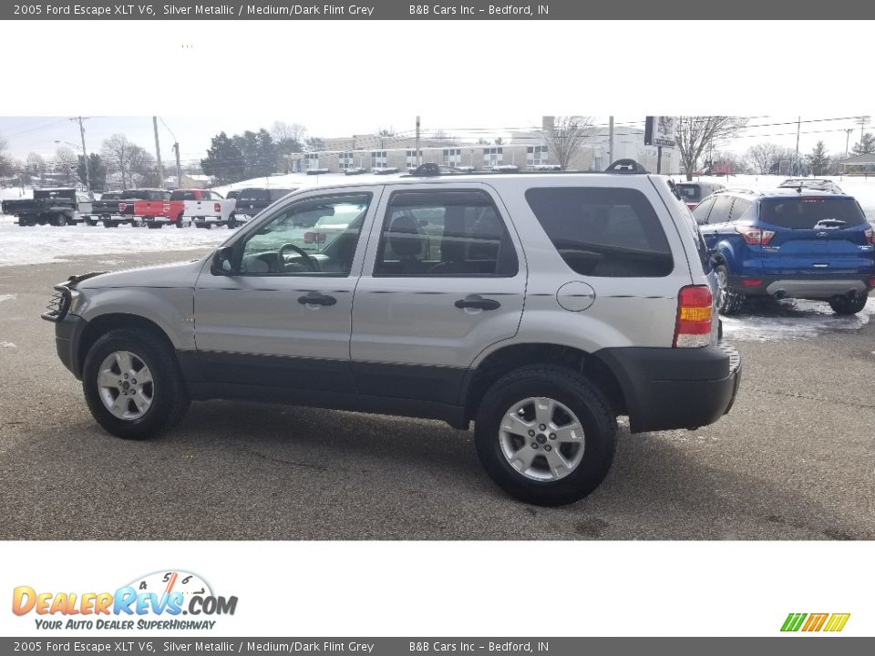 2005 Ford Escape XLT V6 Silver Metallic / Medium/Dark Flint Grey Photo #7