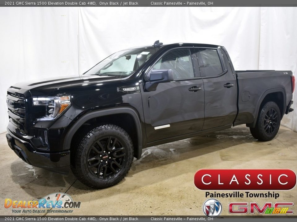 2021 GMC Sierra 1500 Elevation Double Cab 4WD Onyx Black / Jet Black Photo #1