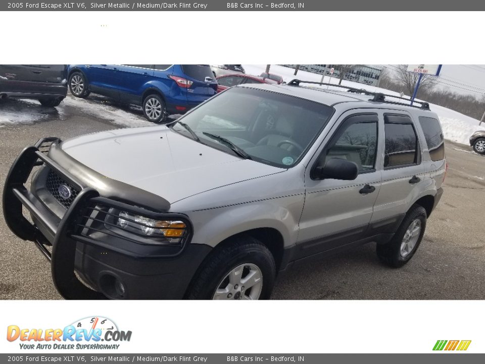 2005 Ford Escape XLT V6 Silver Metallic / Medium/Dark Flint Grey Photo #18