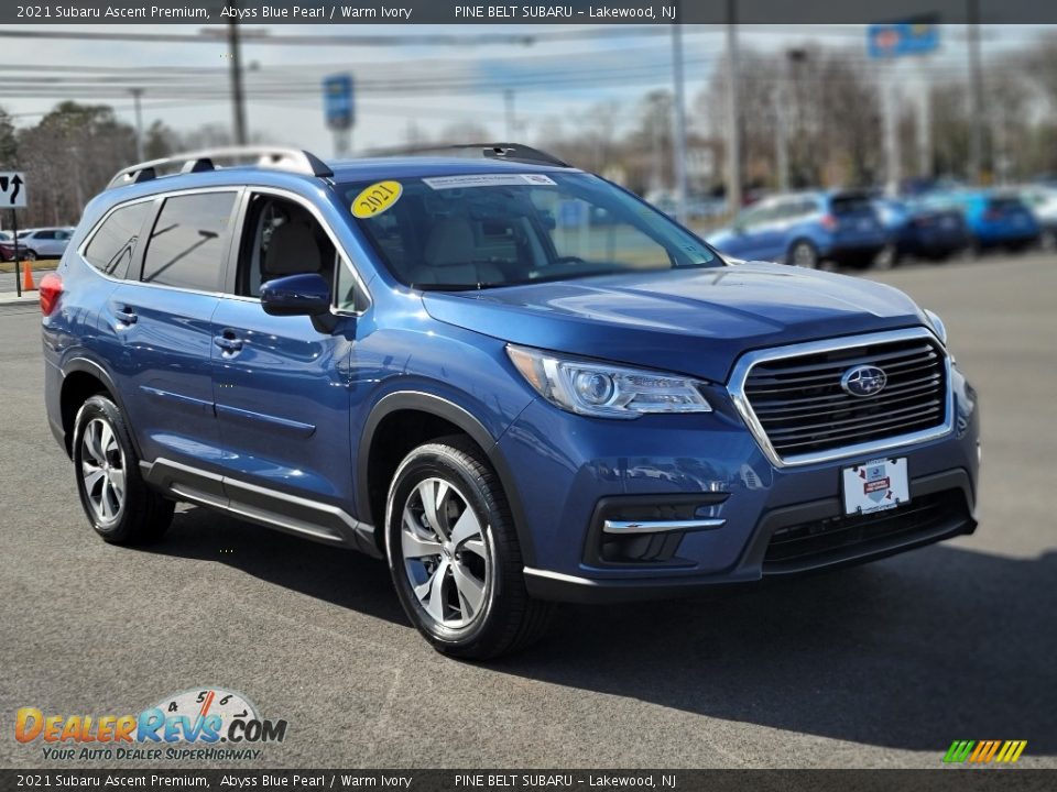 2021 Subaru Ascent Premium Abyss Blue Pearl / Warm Ivory Photo #1